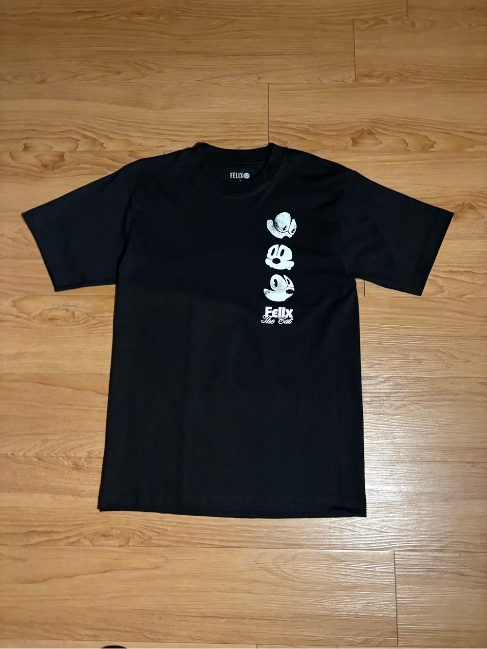 & Other Stories Black Tee with White Felix Graphic